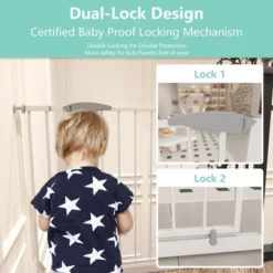 Dexmalle Baby Gate For Stairs And Doorways,Easy Walk Through Safety Gate -Fradel & Spies GUEST 76477117 c1c5 45fa a0a1 ddedf8f4e287