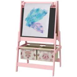 Dexmalle 3 In 1 Toddler Painting Easel With Blackboard -Fradel & Spies GUEST 76b9f5d7 7ec0 4012 b24a e3bc08a0ad54