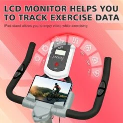 Dexmalle Indoor Exercise Bike Cycling Bike With Comfortable Seat Cushion Black+Red -Fradel & Spies GUEST 772f616c 5f47 40d1 88b2 0a33075df3d5