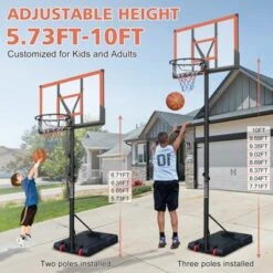 Dexmalle Adjustable Portable Basketball Goal -Fradel & Spies GUEST 78ea2e1d ab44 452c 80e7 1c04b6490b35