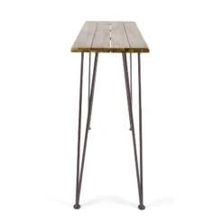 Dexmalle WOOD AND METAL BAR TABLE -Fradel & Spies GUEST 7a78cb3e 4952 4d18 964a f9439e8476d8