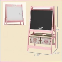 Dexmalle 3 In 1 Toddler Painting Easel With Blackboard -Fradel & Spies GUEST 7a897633 df84 449c a9c5 d9640fa51a93