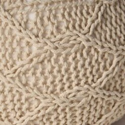 Dexmalle Malibu Knitted Wool 20 X 20 Round Pouf -Fradel & Spies GUEST 7c19b88c 6606 4e7c b854 4a68e134506b