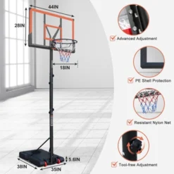 Dexmalle Adjustable Portable Basketball Goal -Fradel & Spies GUEST 80a3653a 3525 4e6a a8e1 a1c6c784bb7c