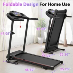 Dexmalle 2.5HP Folding Treadmill Electric Running Machine W/Bluetooth App Self-standing -Fradel & Spies GUEST 814a22cd b704 4ee8 8f5c e847bf4f0493