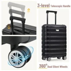 Dexmalle Durable ABS+PC Travel Suitcase With Spinner Wheels -Fradel & Spies GUEST 8171e2f4 c781 473e 9d2e 6d44fce6cf40