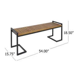 Dexmalle Patio Industrial Wood And Metal Bench -Fradel & Spies GUEST 81d32cc9 fc74 48d4 ba16 aaa539e5c914