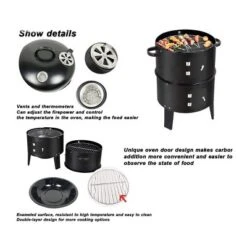Dexmalle Outdoor Double-layer Grill,charcoal Wood Fired Braising And Smoking Stove -Fradel & Spies GUEST 82362cd8 644f 4573 94cb 5c291f1d8d55