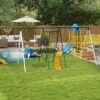 Dexmalle 5 In 1 Heavy-Duty A-Frame Stand Outdoor Playset For Kids