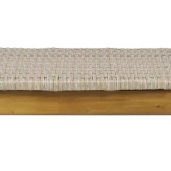Dexmalle Rustic Patio 3 Seater Bench With Rattan Cushion -Fradel & Spies GUEST 8285153d ceb8 4cbb 90ee 15a4e9c60f71