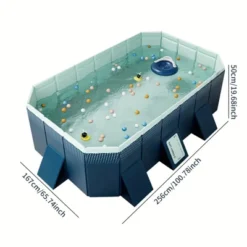 Dexmalle 2.6m PVC Folding Pool (not Inflatable) Bathes And Cools In Summer -Fradel & Spies GUEST 82cfbb7c cd67 4091 b08d f929fdf1ada1