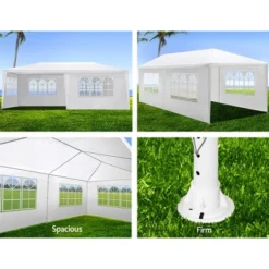 Dexmalle Outdoor Party Wedding Tent Canopy Heavy Duty Gazebo With 5 Removable Sidewalls -Fradel & Spies GUEST 8311de73 203d 4103 baaf fea8e4c94d10