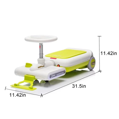 Dexmalle 12V Kids Ride On Go-Karts Electric Cleaning Vehicle W/ Music & Light 10 Dexmalle 12V Kids Ride On Go-Karts Electric Cleaning Vehicle W/ Music & Light - Image 8