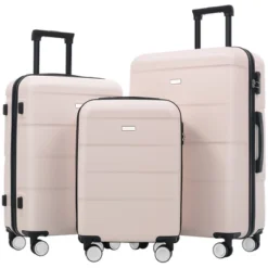 Dexmalle 3 Piece Double Spinner Wheels Suitcase With Handle Password Lock -Fradel & Spies GUEST 8363654d 0bb7 4d6b 8b72 c7489d141693