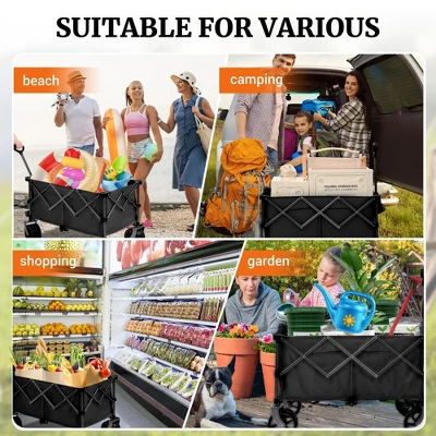 Dexmalle Dexmalle 450LB Heavy Duty Foldable Wagon 3 Dexmalle Dexmalle 450LB Heavy Duty Foldable Wagon