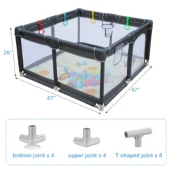 Dexmalle Baby Playard Cloth Playpen Removable Enclosures -Fradel & Spies GUEST 8591745d 45e1 4850 99e8 44a375f18650