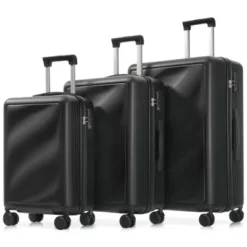 Dexmalle Exquisite Wave-patterned Suitcase Set 3 Piece -Fradel & Spies GUEST 85ae99a5 c580 4fd9 819d 2f32d207cb03