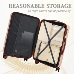 Dexmalle 3 Pcs/set In ABS Spinner Wheel Luggage With Combination Lock -Fradel & Spies GUEST 874f4d71 e04e 40a2 b93c 1de148e9b051