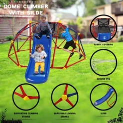 Dexmalle Dome Climber With 1.2m Slide For Age 3+ -Fradel & Spies GUEST 88c5615a ad49 4cdc a965 071cbbbf3072
