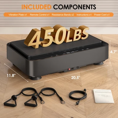 Dexmalle Vibration Plate Machine With Resistance Bands - 99 Speed Levels 9 Dexmalle Vibration Plate Machine With Resistance Bands - 99 Speed Levels - Image 7