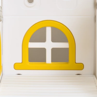 Dexmalle 8 In 1 Toddler Slide And Swing Set Climber Playset W/ Basketball 9 Dexmalle 8 In 1 Toddler Slide And Swing Set Climber Playset W/ Basketball - Image 7