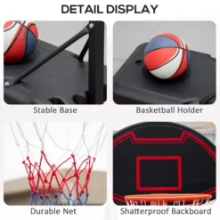 Dexmalle Portable Basketball Hoop Stand -Fradel & Spies GUEST 8f726be1 d6cb 4ab1 95e0 ed456df940db