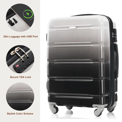 Dexmalle ABS+PC Hard Shell Luggage With Spinner Wheels 4 Dexmalle ABS+PC Hard Shell Luggage With Spinner Wheels - Image 2