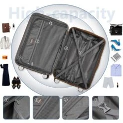 Dexmalle Luggage Sets 6 Piece Hardside Expandable Suitcases -Fradel & Spies GUEST 907fc9f1 5b42 46b9 ad6a dcb372cf577e