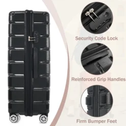 Dexmalle Durable ABS+PC Travel Suitcase With Spinner Wheels -Fradel & Spies GUEST 90f7e8a5 f69c 4fc3 8dc9 41bff1326731