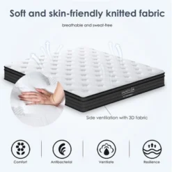 Dexmalle 10 Inch Hybrid Mattress With Individually Pocketed Innerspring -Fradel & Spies GUEST 930c858f 97d6 428a a146 d14f58be7695