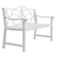 Dexmalle White Outdoor Garden Patio Bench -Fradel & Spies GUEST 94f8d0f9 8021 4e43 8ea2 9c1eef7bc11b