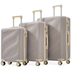 Dexmalle Exquisite Wave-patterned Suitcase Set 3 Piece -Fradel & Spies GUEST 96941ff0 1338 45a6 923c 64e666d469fc
