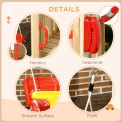 Dexmalle 4 In 1 Wooden Swing Set -Fradel & Spies GUEST 99fd6d73 0beb 42a0 9f19 f2545f32f423