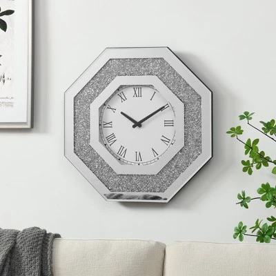 Dexmalle Octagonal Mirror Wall Clocks And Artificial Gemstone Wall Clocks 3 Dexmalle Octagonal Mirror Wall Clocks And Artificial Gemstone Wall Clocks