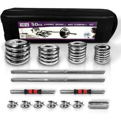 Dexmalle Home Gym Cast Iron Barbell Sets 110lbs 9 Dexmalle Home Gym Cast Iron Barbell Sets 110lbs - Image 7