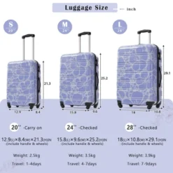Dexmalle Hardshell Luggage Sets 3 Pcs Spinner Suitcase With TSA Lock -Fradel & Spies GUEST 9c01de34 cb6b 4a1c 80e6 edee727627c9
