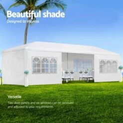 Dexmalle 10'x30' Outdoor Party Wedding Tent With 8 Removable Sidewalls