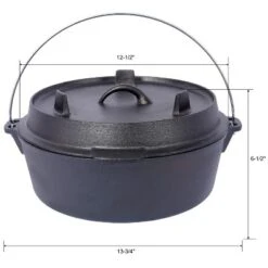 Dexmalle Pre-Seasoned Cast Iron Dutch Oven With Skillet Lid -Fradel & Spies GUEST 9e93f5a9 d919 42d6 9c1f 150393a1b9d5