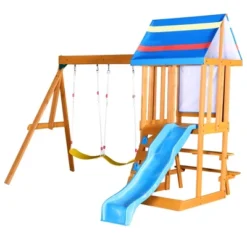 Dexmalle Wooden Outdoor Swing Set 3 In 1 Swing Set -Fradel & Spies GUEST 9f63d55e d2c9 4e2d b6f7 1eb1497bf24a