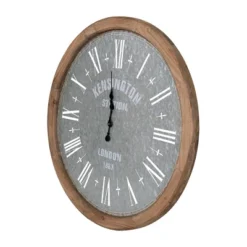 Dexmalle Grant Oversized Wall Clock With Fir Wood Frame