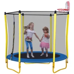 Dexmalle Outdoor & Indoor Mini Toddler Trampoline With Enclosure -Fradel & Spies GUEST a0ad6d01 4e51 4132 bd5b 469cb170ae84