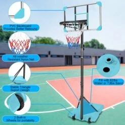 Dexmalle Portable Basketball Goal System With Stable Base And Wheels -Fradel & Spies GUEST a1595f9c a133 477d 937a d87e46ee60e1