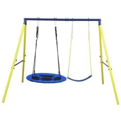 Dexmalle Indoor/Outdoor Metal Swing Set With Safety Belt 21 Dexmalle Indoor/Outdoor Metal Swing Set With Safety Belt -Fradel & Spies GUEST a2e3b28e ca0f 476a 8c94 f3da3d246c3f