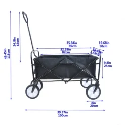 Dexmalle Folding Wagon Garden Shopping Beach Cart -Fradel & Spies GUEST a6142f93 7e83 465e b6b4 a9e2029c7ce6