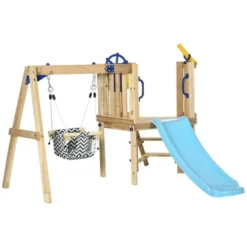 Dexmalle Wooden Swing Set Outdoor Playset With Baby Swing Seat -Fradel & Spies GUEST a6d26d34 62e7 4b21 9bff 883e695f9569