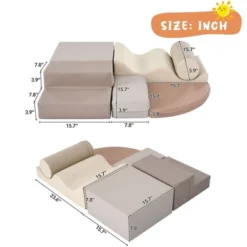 Dexmalle Soft Climb And Crawl Foam Playset 6 In 1 -Fradel & Spies GUEST a7bf2614 ddfa 4558 b017 4ab4aa819847