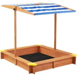Dexmalle 46" Wooden Sand Box W/Adjustable Canopy -Fradel & Spies GUEST a7d2b82a bc1d 45f4 b3fc a1a05f0ba720