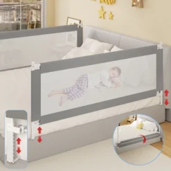 Dexmalle Bed Rails For Toddlers And Baby( 78.7", 2 Side) -Fradel & Spies GUEST a7f7ec4f 030c 4862 acc2 082a1f6c053c