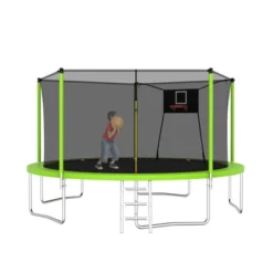Dexmalle 14FT Trampoline ,Sports Fitness Trampolines With Enclosure Net -Fradel & Spies GUEST a8440583 707e 4cca 8397 e9f3f74110ae