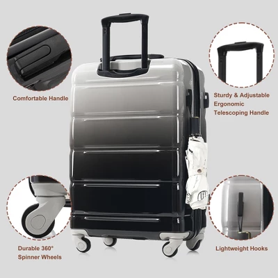 Dexmalle ABS+PC Hard Shell Luggage With Spinner Wheels 5 Dexmalle ABS+PC Hard Shell Luggage With Spinner Wheels - Image 3